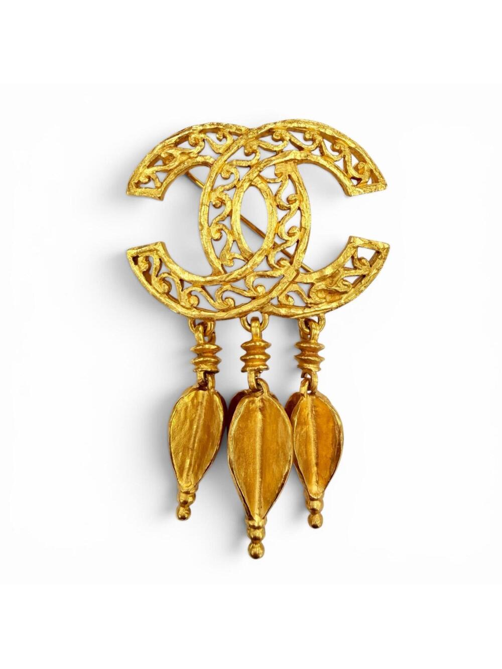 Chanel Cc Logo Brooch Metal #299345C10B
